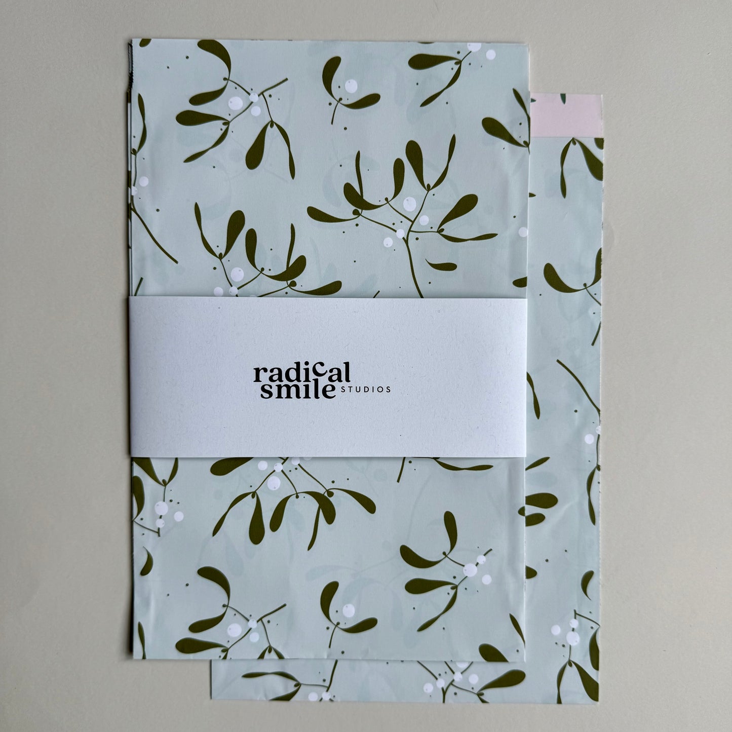 Flatbag - Mistelzweige mint - 2 Größen