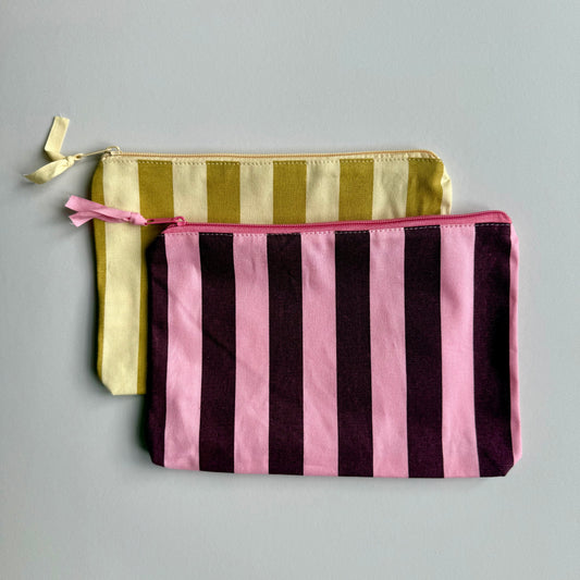 Pouch - gestreift, diverse Farben