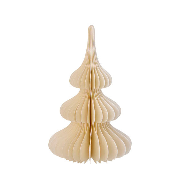 Weihnachtsbaum - Wabenpapier, creme