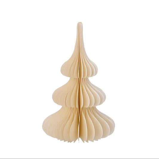 Weihnachtsbaum - Wabenpapier, creme