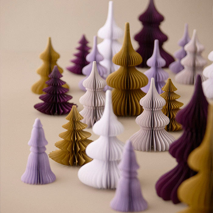 Weihnachtsbaum - Wabenpapier, plaume