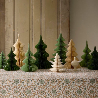 Weihnachtsbaum - Wabenpapier, creme