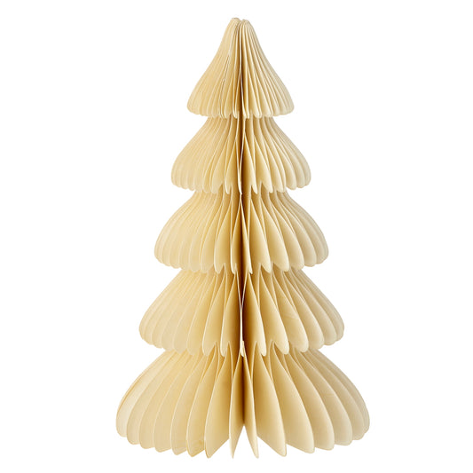 Weihnachtsbaum - Wabenpapier, creme