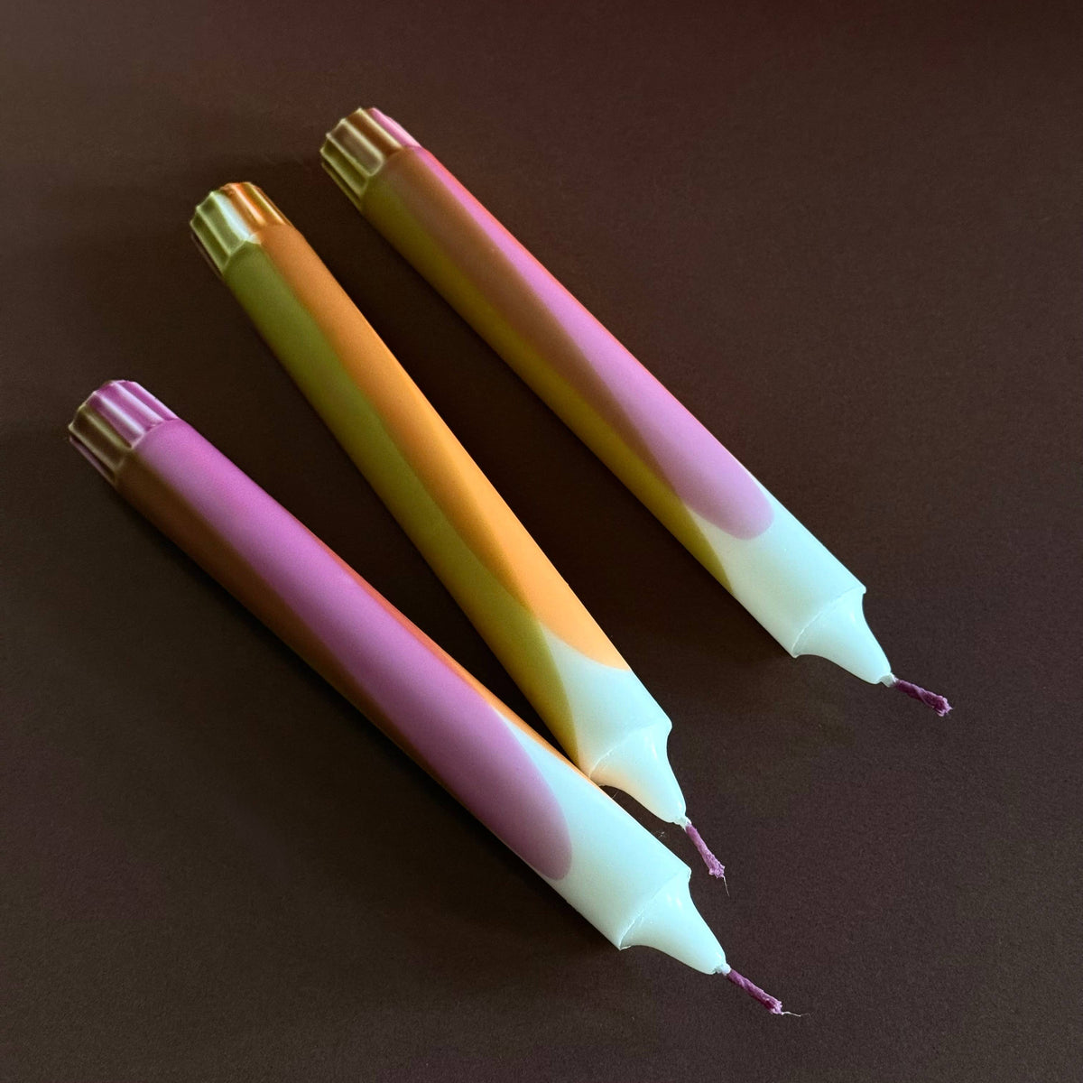 Stabkerzen - DIP DYE, Herbst