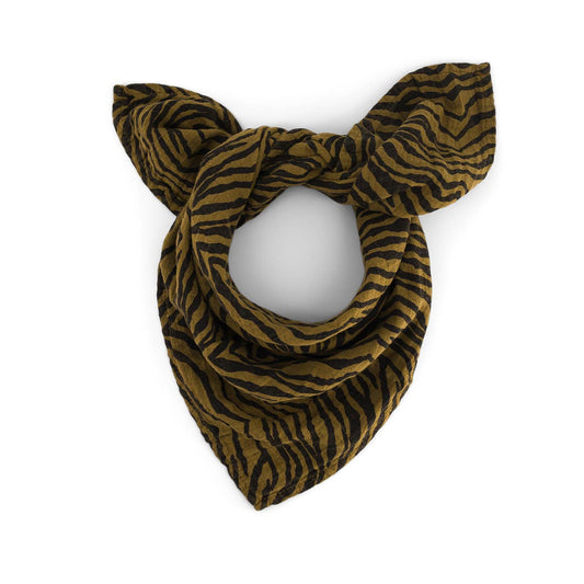 Kleines Musselin Tuch - Zebra