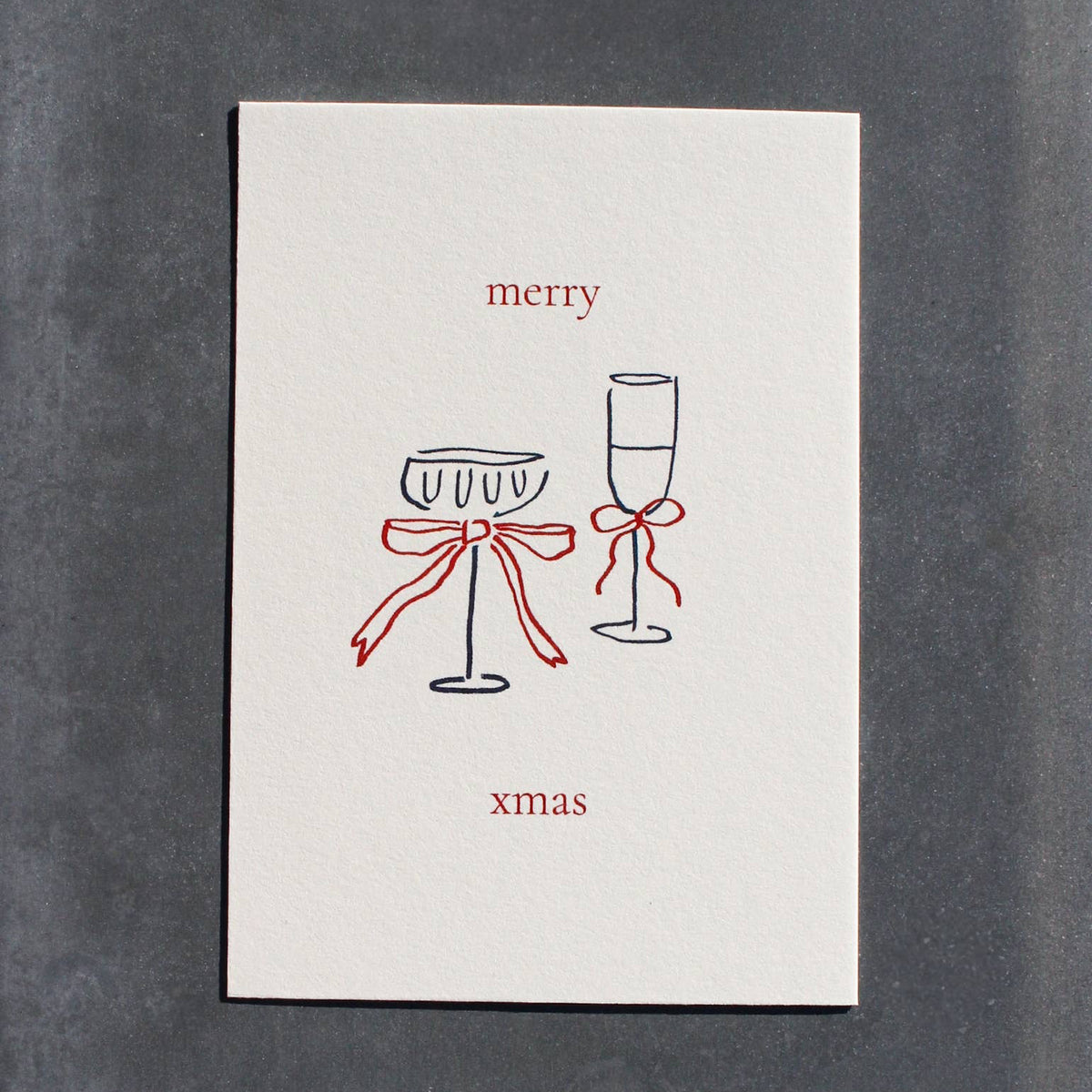 Postkarte 'merry x-mas'