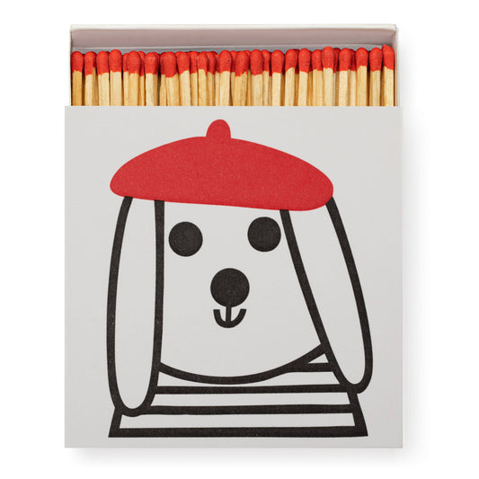 Streichhölzer - Hund mit Barett