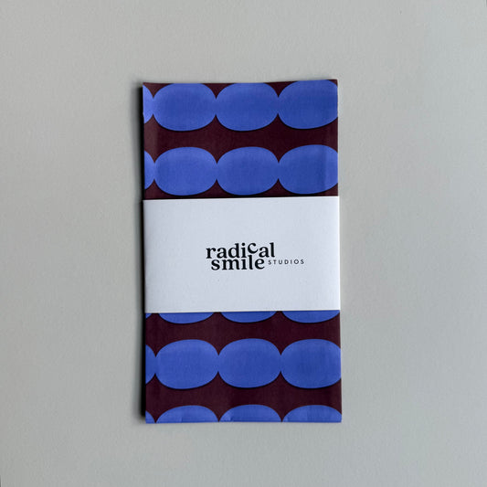 Flatbags - Dots, blau/aubergine