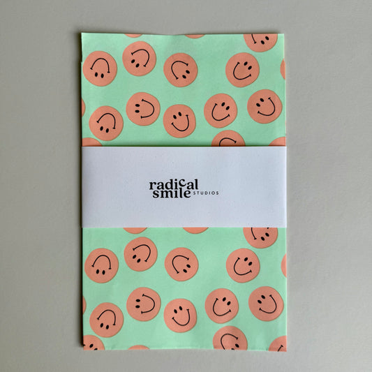 Flatbags - Smileys mint, diverse Größen