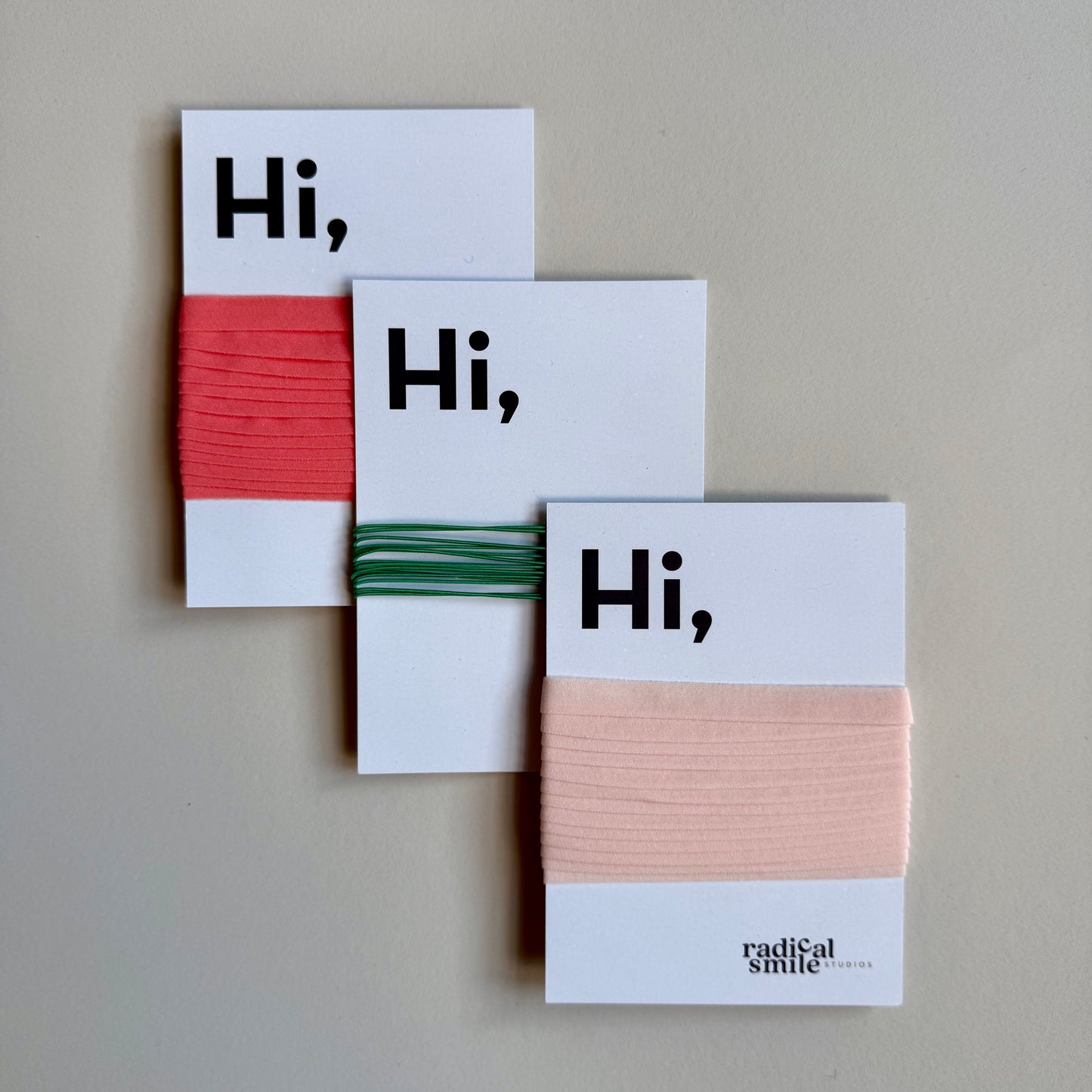 Geschenkband elastic - flach