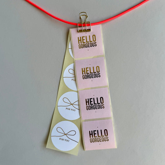 Sticker Set - hello gorgeous/for you