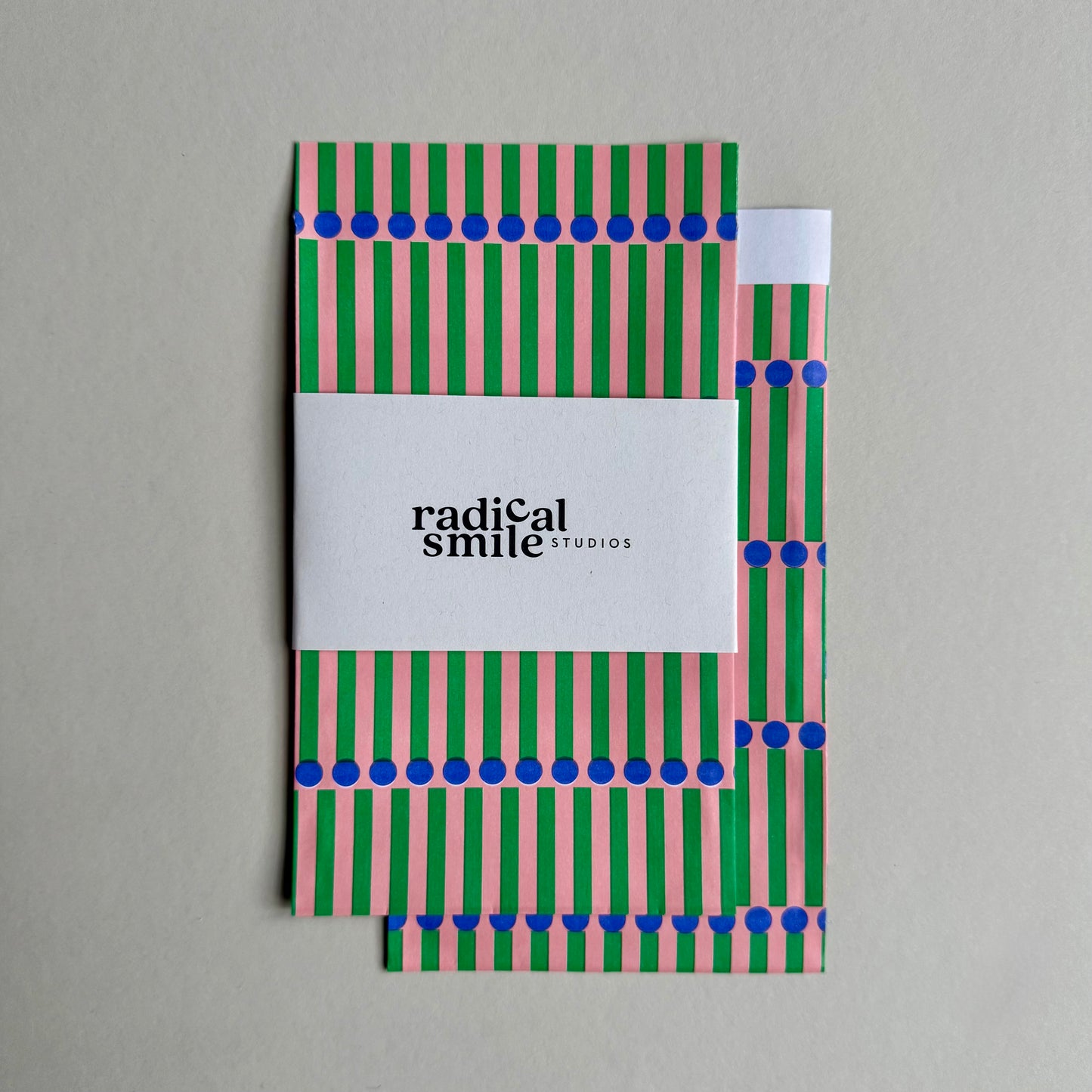 Flatbags - Streifen & Punkte, blau