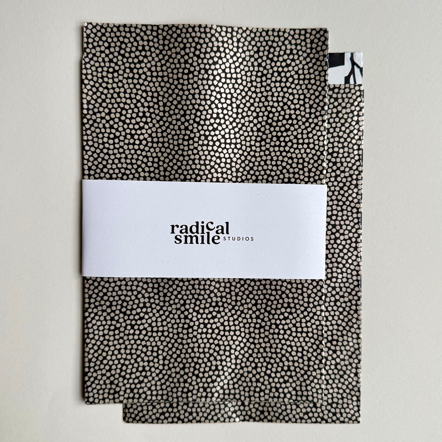 Flatbags -Dots, black/champagner