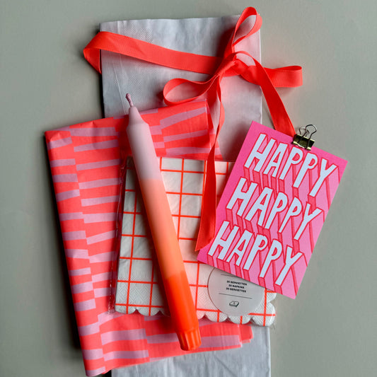 Geschenke-Set 'Kerze & Serviette'