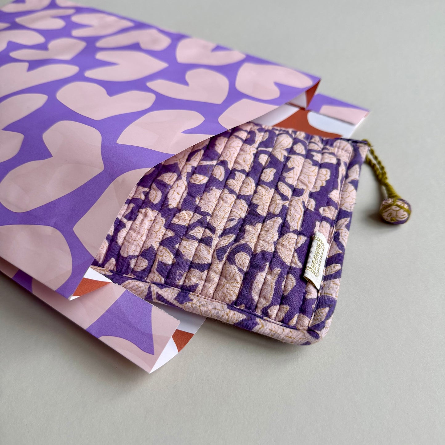 Flatbags - Herzen, lila