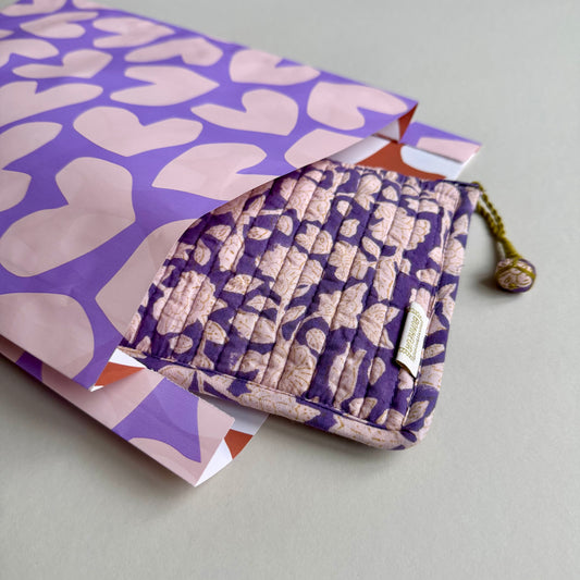 Flatbags - Herzen, lila
